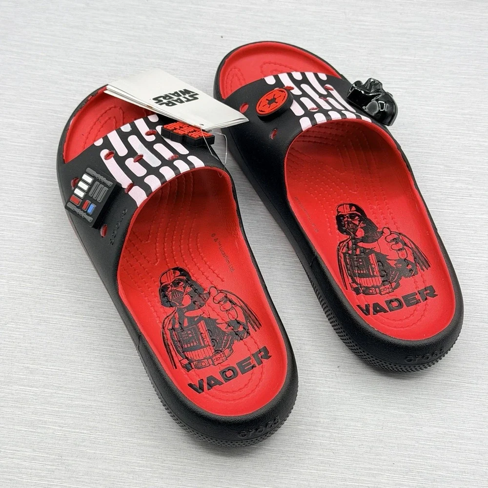 Crocs Star‎ Wars Men's 7 Classic Slide V2 Darth Vader Glow in Dark Women's 9